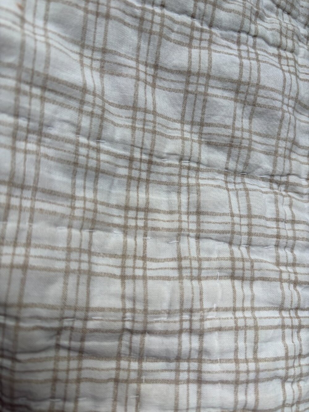 Log Cabin Quilt 85" x 85" Pink Peach Blue Full to Queen Size - Picture 7 of 16